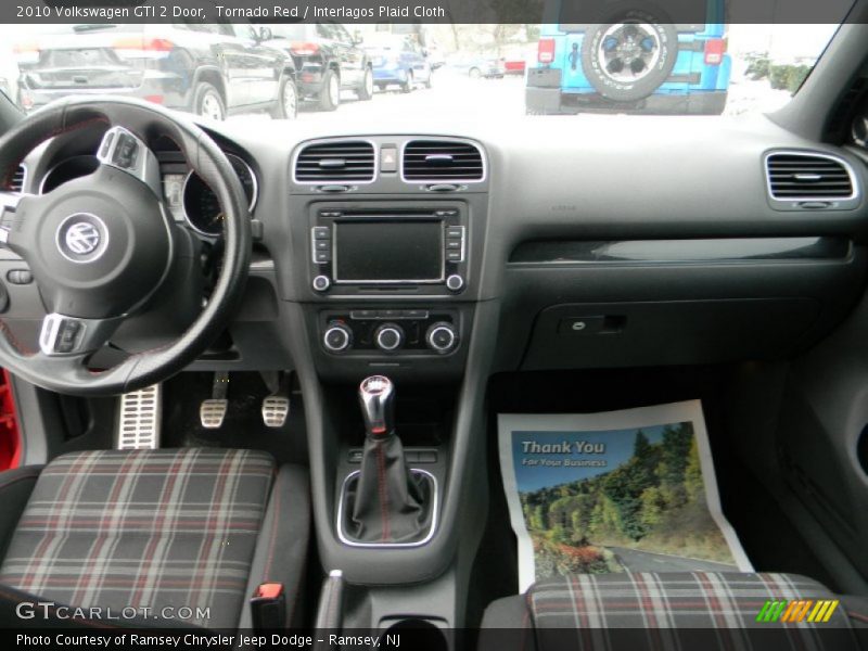 Tornado Red / Interlagos Plaid Cloth 2010 Volkswagen GTI 2 Door