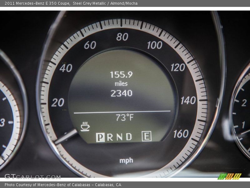 Steel Grey Metallic / Almond/Mocha 2011 Mercedes-Benz E 350 Coupe