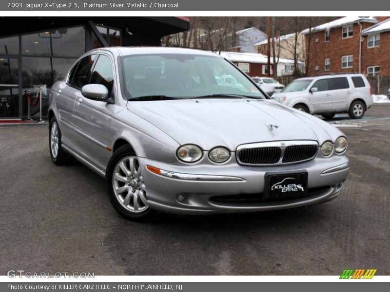Platinum Silver Metallic / Charcoal 2003 Jaguar X-Type 2.5