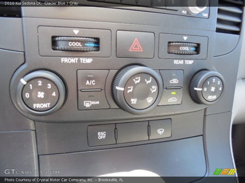Controls of 2010 Sedona LX
