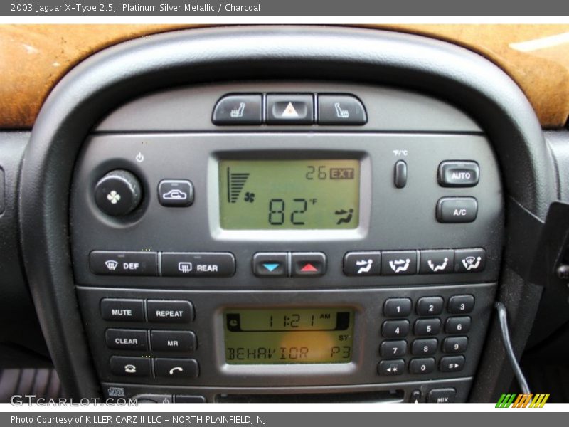 Controls of 2003 X-Type 2.5