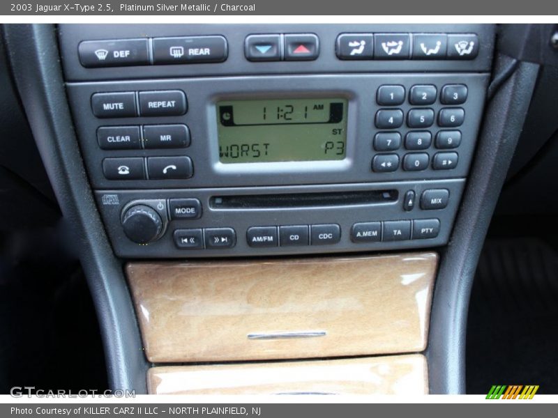 Controls of 2003 X-Type 2.5