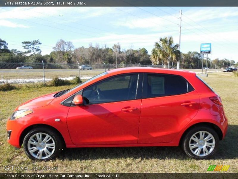 True Red / Black 2012 Mazda MAZDA2 Sport