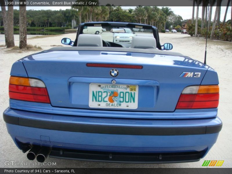 Estoril Blue Metallic / Grey 1998 BMW M3 Convertible