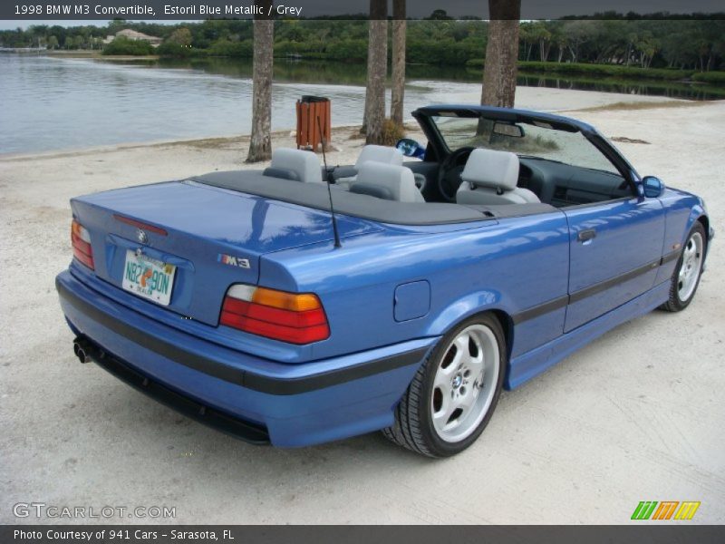 Estoril Blue Metallic / Grey 1998 BMW M3 Convertible