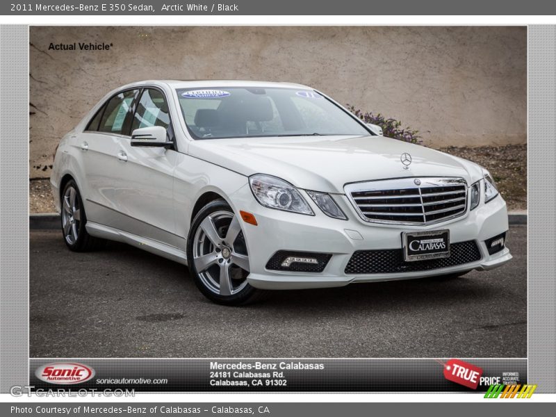 Arctic White / Black 2011 Mercedes-Benz E 350 Sedan