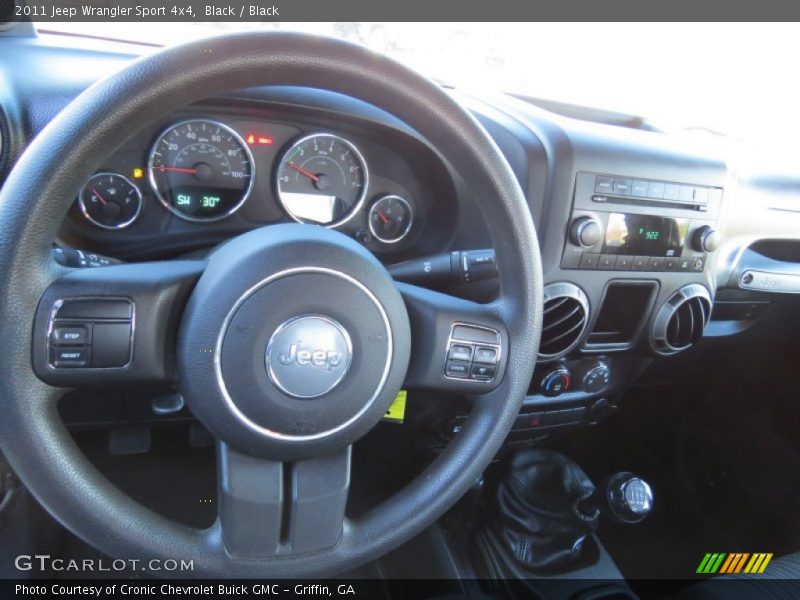 Black / Black 2011 Jeep Wrangler Sport 4x4