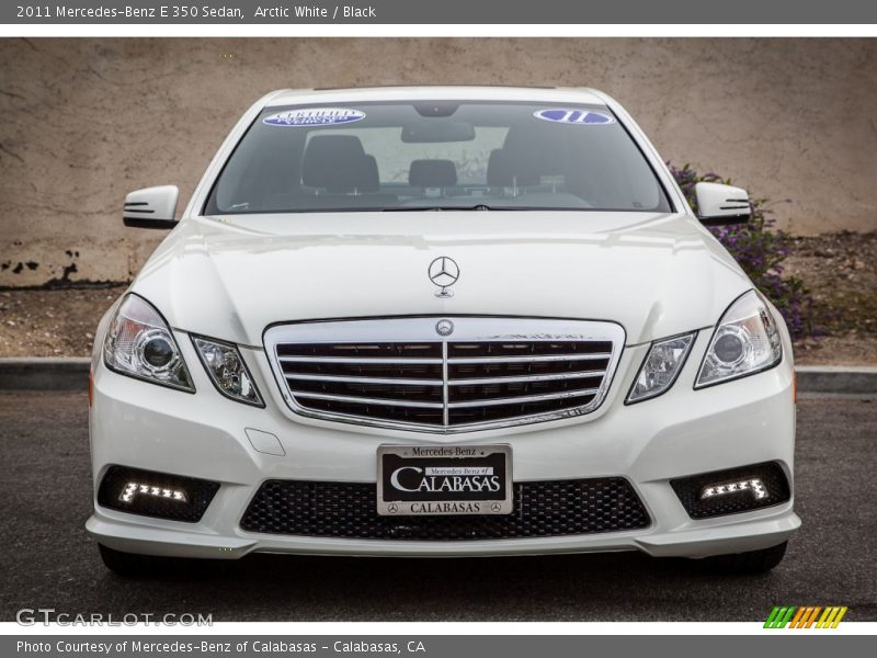 Arctic White / Black 2011 Mercedes-Benz E 350 Sedan