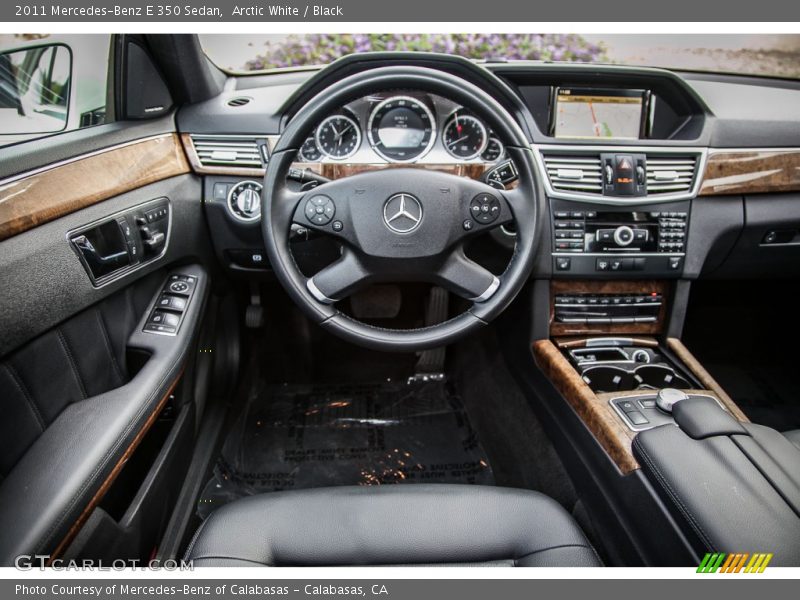 Arctic White / Black 2011 Mercedes-Benz E 350 Sedan