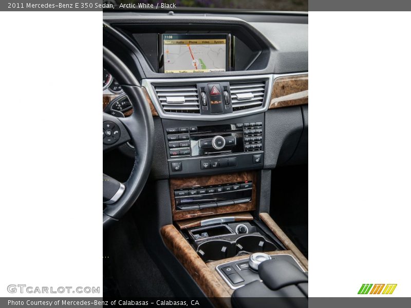 Arctic White / Black 2011 Mercedes-Benz E 350 Sedan