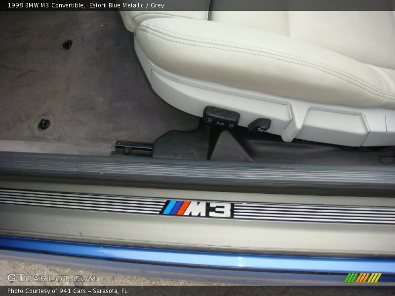 Estoril Blue Metallic / Grey 1998 BMW M3 Convertible