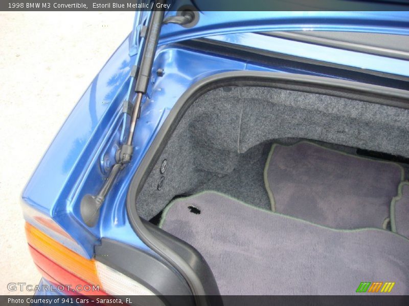 Estoril Blue Metallic / Grey 1998 BMW M3 Convertible