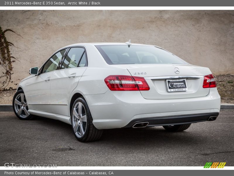 Arctic White / Black 2011 Mercedes-Benz E 350 Sedan
