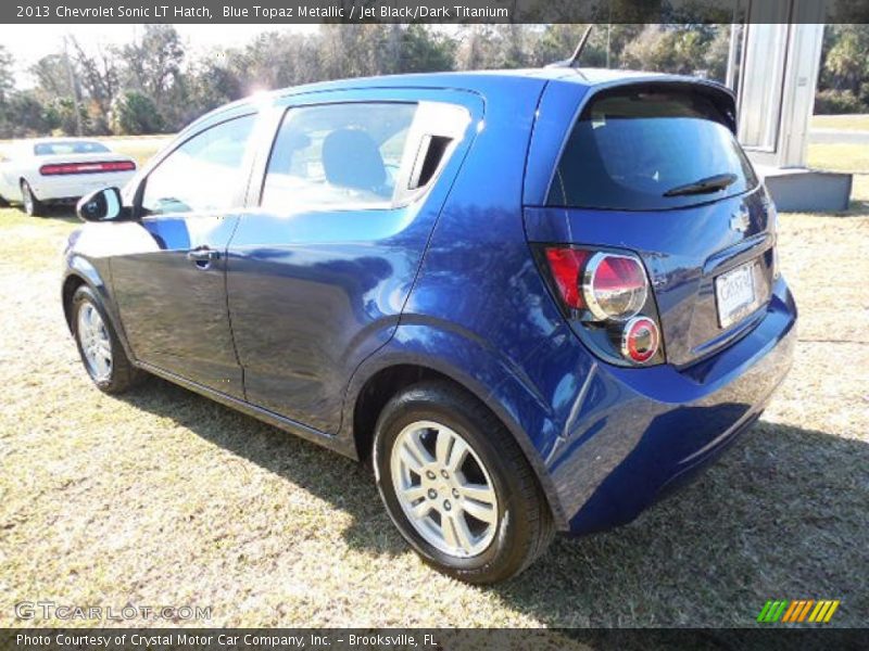 Blue Topaz Metallic / Jet Black/Dark Titanium 2013 Chevrolet Sonic LT Hatch