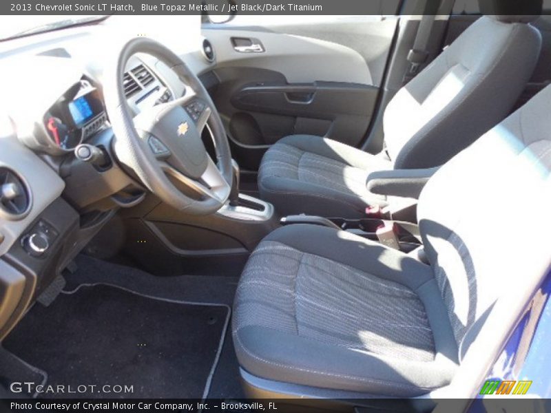 Blue Topaz Metallic / Jet Black/Dark Titanium 2013 Chevrolet Sonic LT Hatch