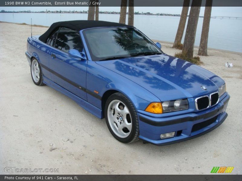 Estoril Blue Metallic / Grey 1998 BMW M3 Convertible