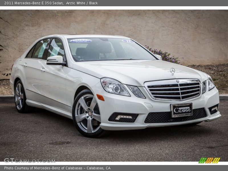 Arctic White / Black 2011 Mercedes-Benz E 350 Sedan