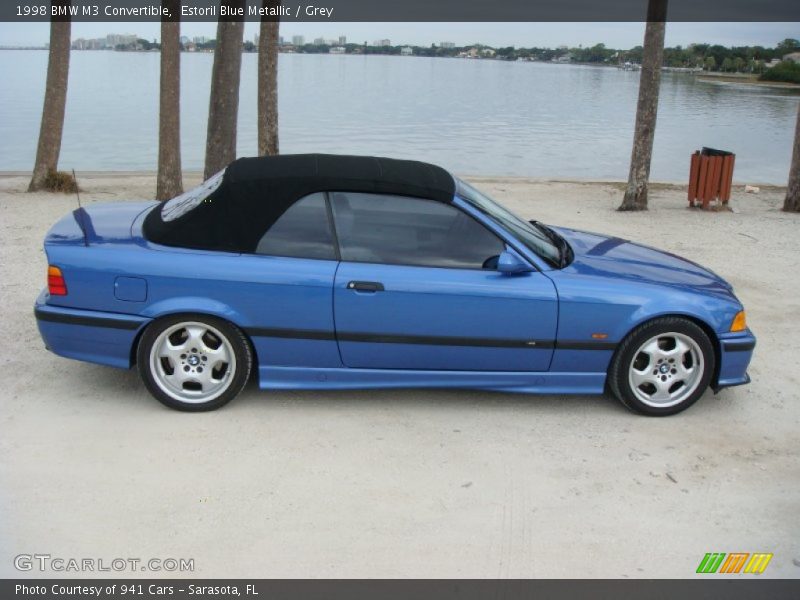 Estoril Blue Metallic / Grey 1998 BMW M3 Convertible