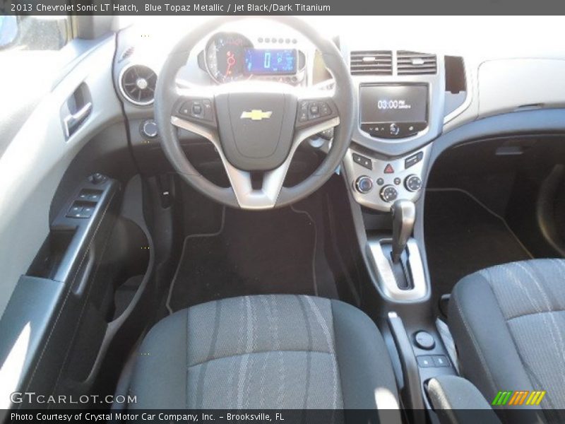 Blue Topaz Metallic / Jet Black/Dark Titanium 2013 Chevrolet Sonic LT Hatch