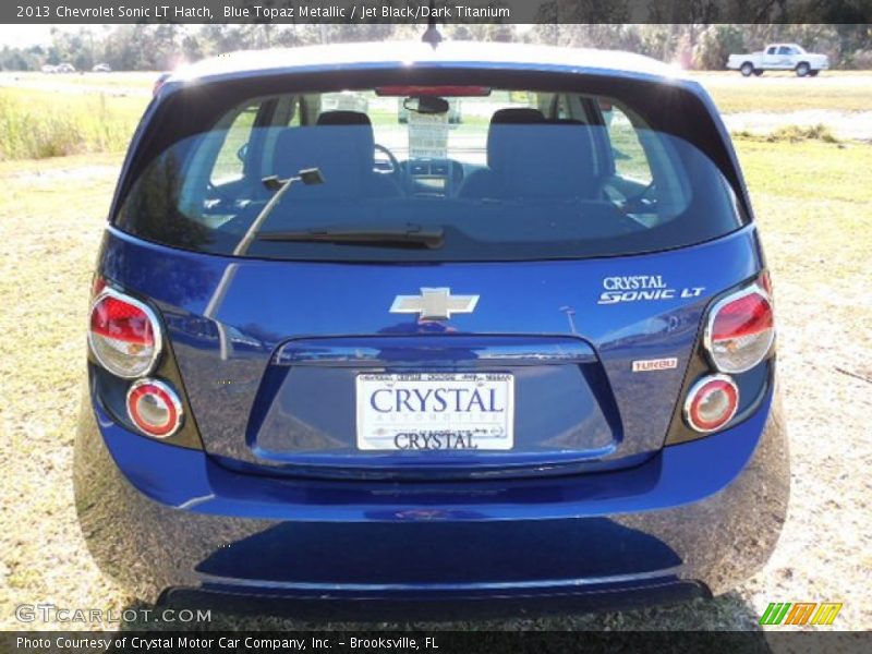 Blue Topaz Metallic / Jet Black/Dark Titanium 2013 Chevrolet Sonic LT Hatch