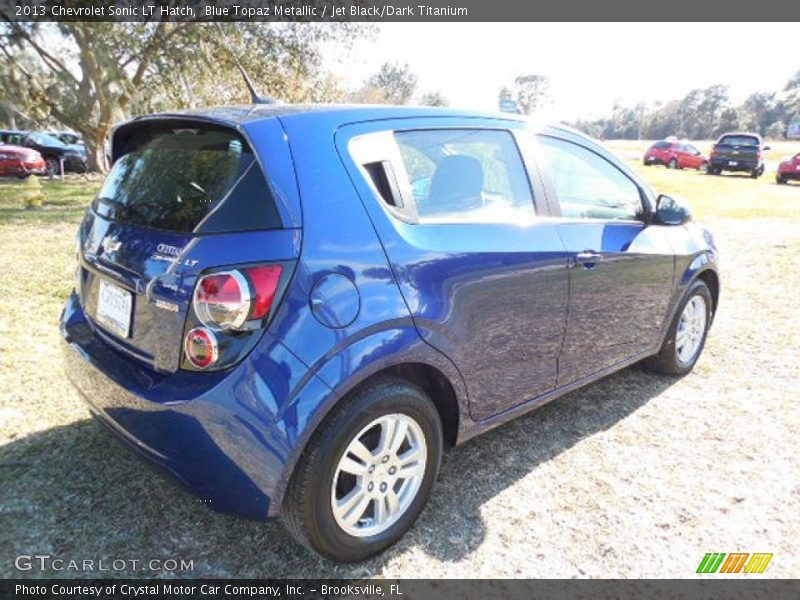 Blue Topaz Metallic / Jet Black/Dark Titanium 2013 Chevrolet Sonic LT Hatch