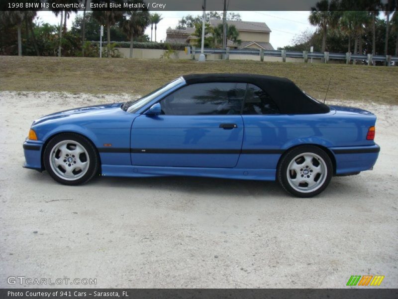 Estoril Blue Metallic / Grey 1998 BMW M3 Convertible