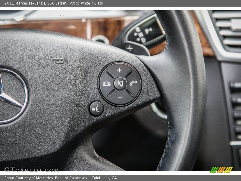 Arctic White / Black 2011 Mercedes-Benz E 350 Sedan