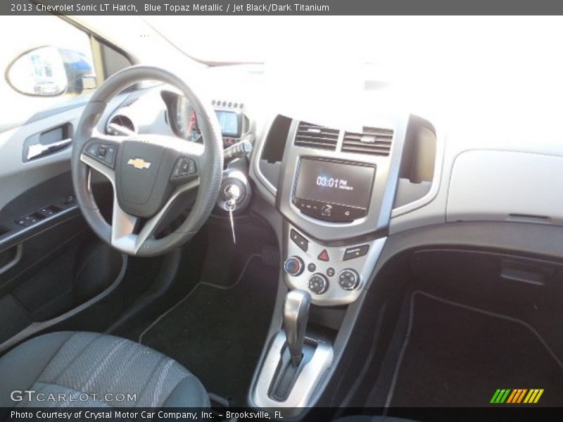 Blue Topaz Metallic / Jet Black/Dark Titanium 2013 Chevrolet Sonic LT Hatch