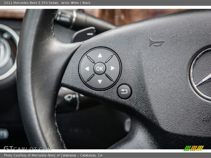 Arctic White / Black 2011 Mercedes-Benz E 350 Sedan