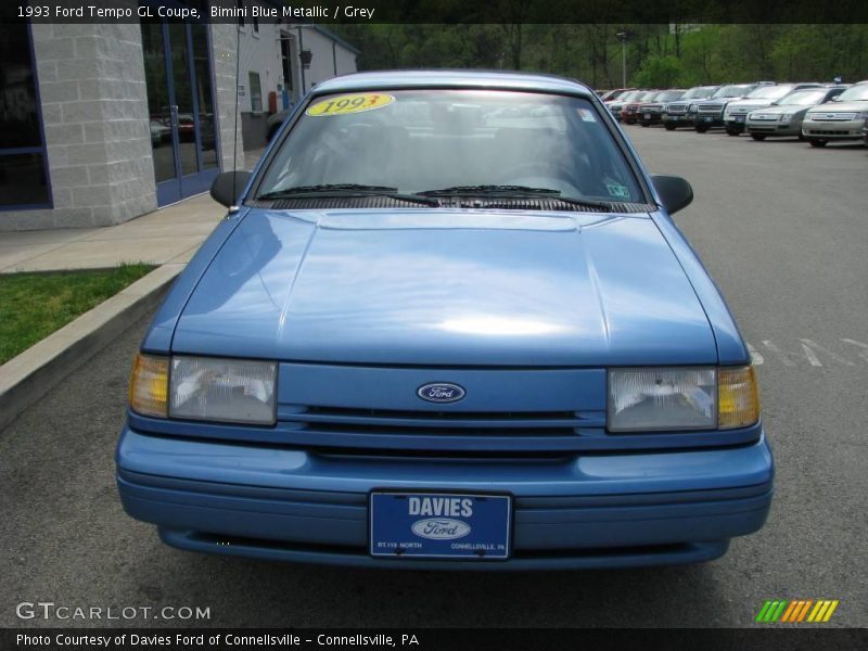 Bimini Blue Metallic / Grey 1993 Ford Tempo GL Coupe