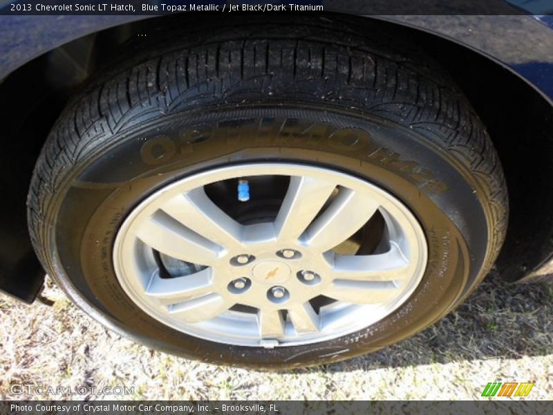 Blue Topaz Metallic / Jet Black/Dark Titanium 2013 Chevrolet Sonic LT Hatch