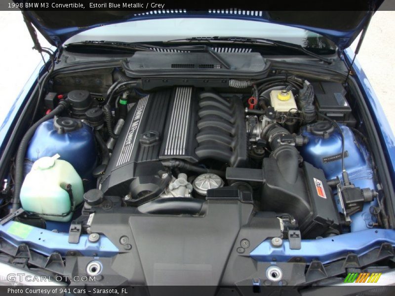 Estoril Blue Metallic / Grey 1998 BMW M3 Convertible