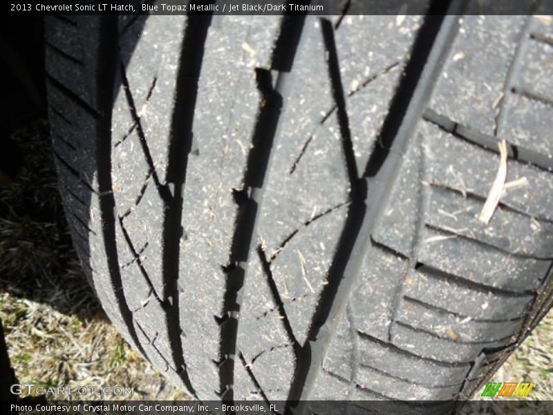 Blue Topaz Metallic / Jet Black/Dark Titanium 2013 Chevrolet Sonic LT Hatch