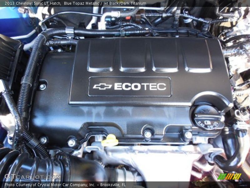 Blue Topaz Metallic / Jet Black/Dark Titanium 2013 Chevrolet Sonic LT Hatch