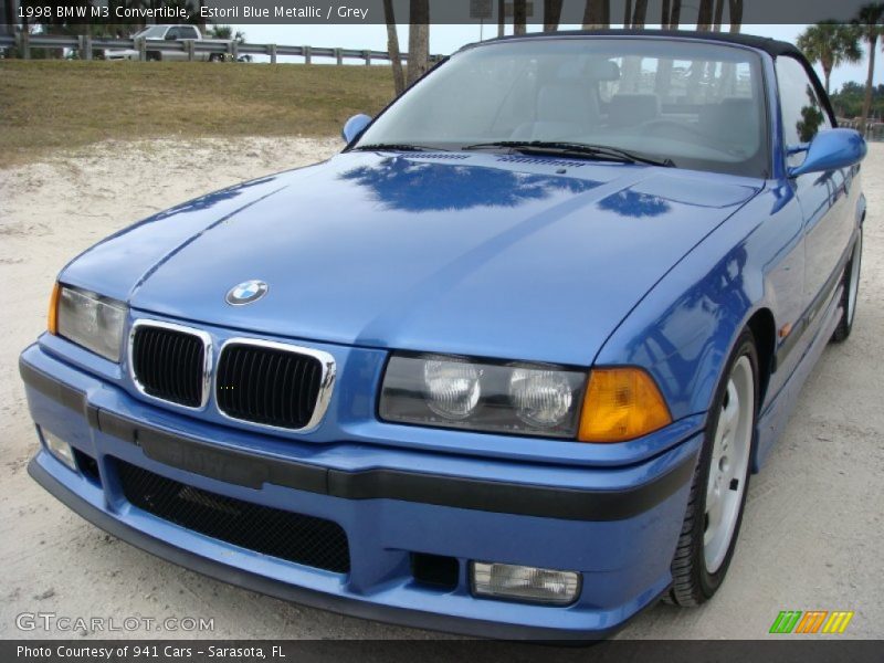 Estoril Blue Metallic / Grey 1998 BMW M3 Convertible