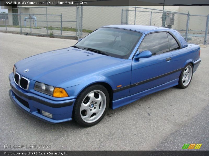 Estoril Blue Metallic / Grey 1998 BMW M3 Convertible