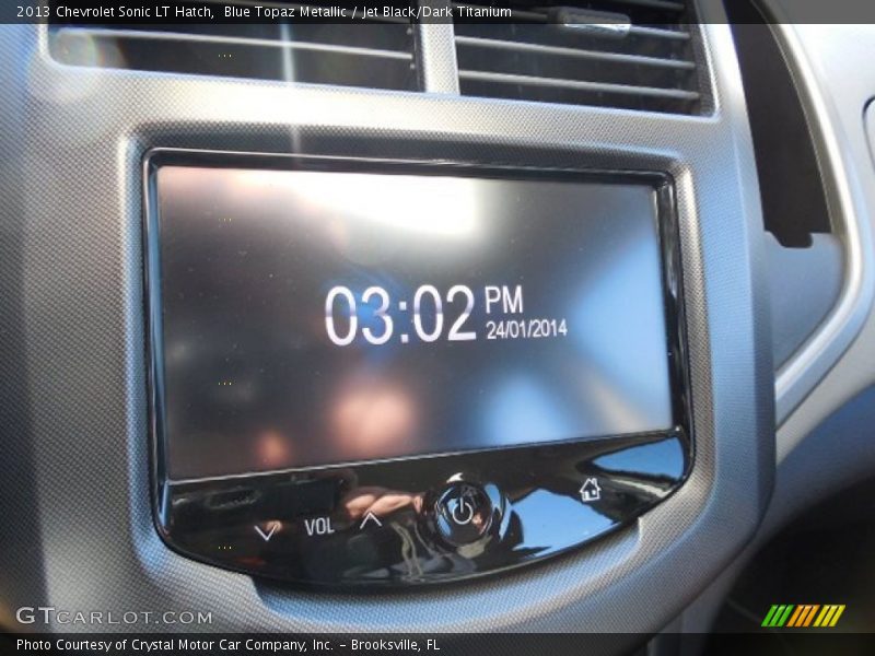 Blue Topaz Metallic / Jet Black/Dark Titanium 2013 Chevrolet Sonic LT Hatch