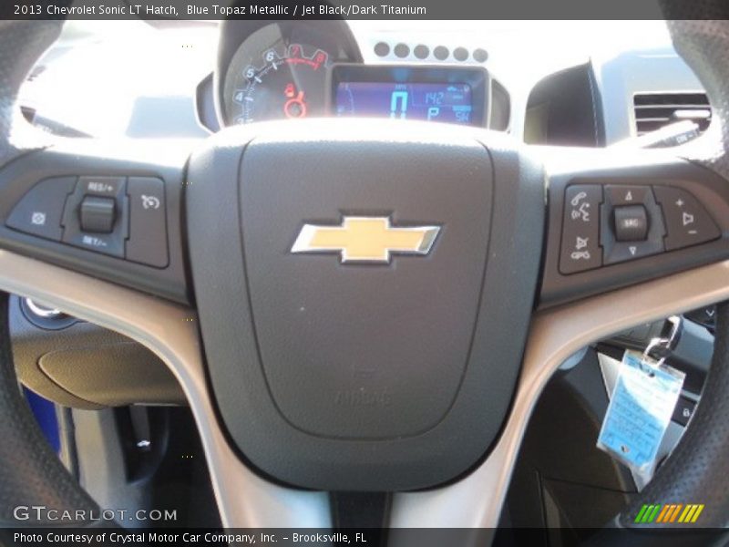 Blue Topaz Metallic / Jet Black/Dark Titanium 2013 Chevrolet Sonic LT Hatch