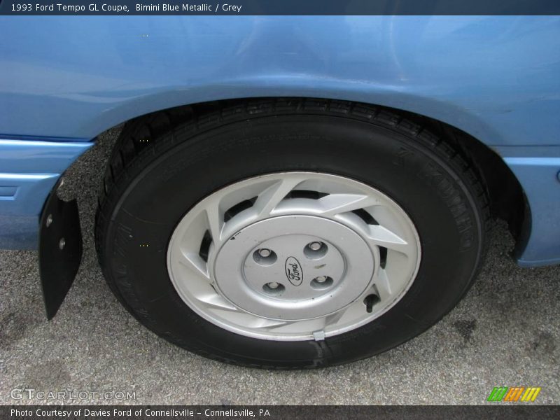 Bimini Blue Metallic / Grey 1993 Ford Tempo GL Coupe