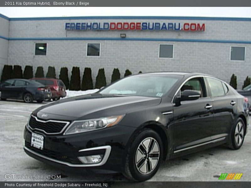Ebony Black / Beige 2011 Kia Optima Hybrid