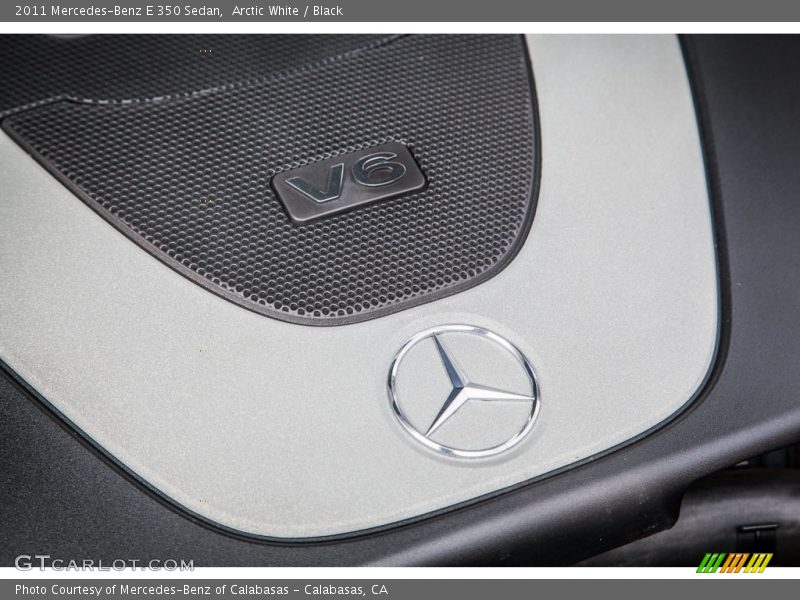 Arctic White / Black 2011 Mercedes-Benz E 350 Sedan