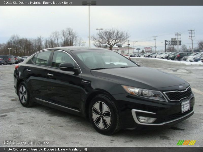Ebony Black / Beige 2011 Kia Optima Hybrid