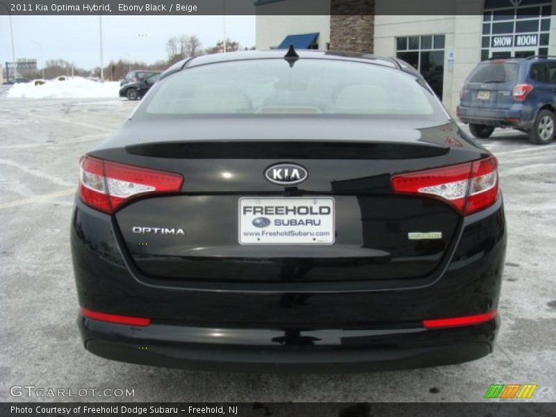 Ebony Black / Beige 2011 Kia Optima Hybrid