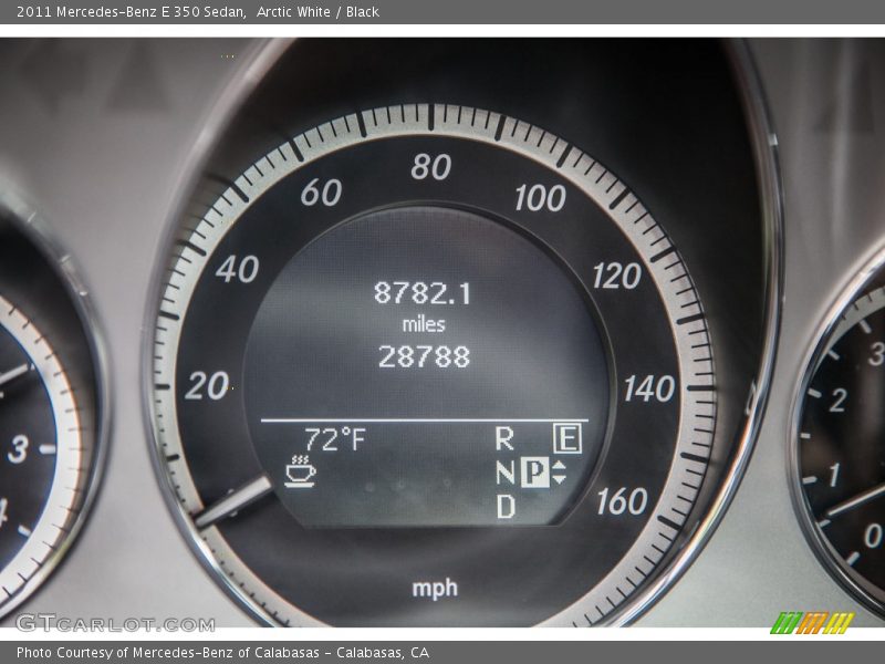 Arctic White / Black 2011 Mercedes-Benz E 350 Sedan