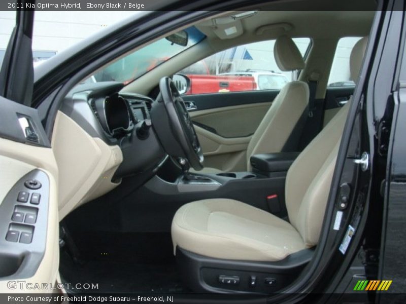 Ebony Black / Beige 2011 Kia Optima Hybrid