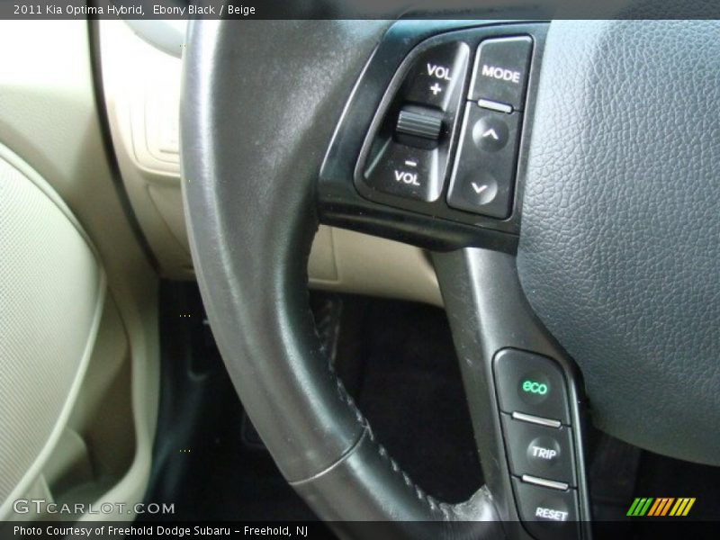 Ebony Black / Beige 2011 Kia Optima Hybrid
