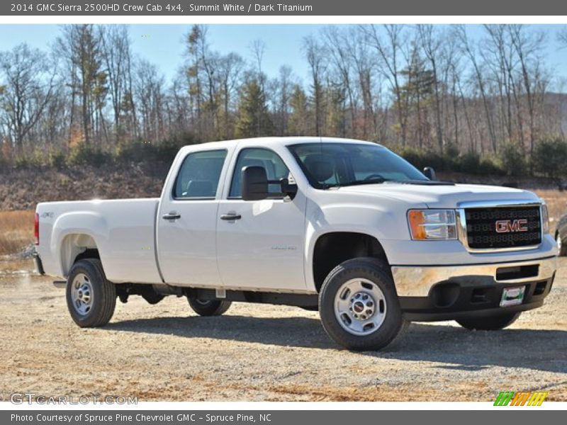 Summit White / Dark Titanium 2014 GMC Sierra 2500HD Crew Cab 4x4