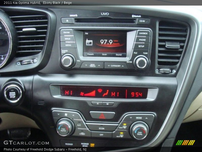 Ebony Black / Beige 2011 Kia Optima Hybrid