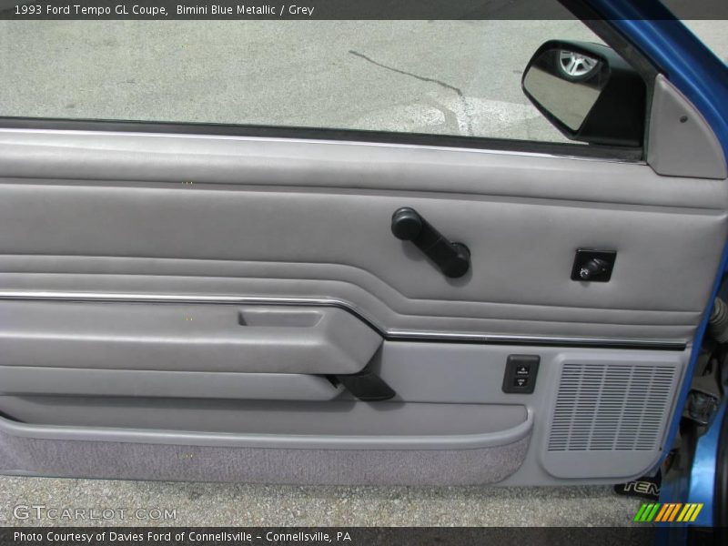 Bimini Blue Metallic / Grey 1993 Ford Tempo GL Coupe