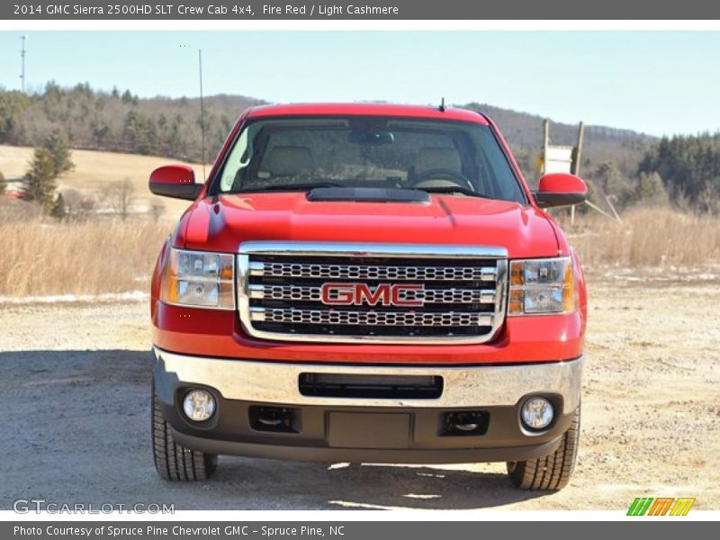 Fire Red / Light Cashmere 2014 GMC Sierra 2500HD SLT Crew Cab 4x4